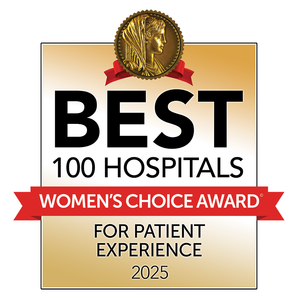 Best 100 Hospitals Women's Choice for Patient Experience Award Image