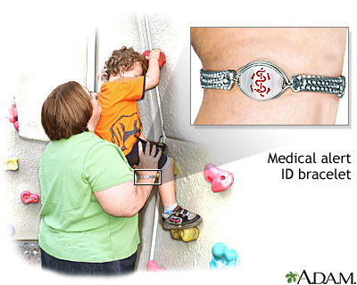 Medical alert bracelet